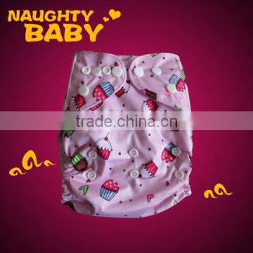 Eco-friendly naughty baby cloth diaper cartoon print cute cloth nappy