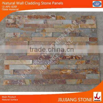 Rustic stone veneer for cladding with smooth surface