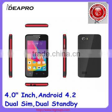 4.0'' Android 4.2 G+F Touch Mobile Phone GSM850/1900/900/1800