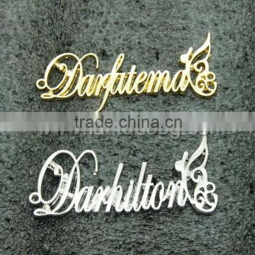 CR-ML00030 new private custom metal sticker label for sell