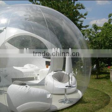 Transparent bubble tent puts campers under the stars