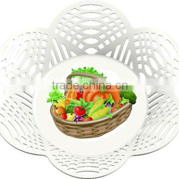 European style flower-like candy color Explosion models sold hollow out fruit tray