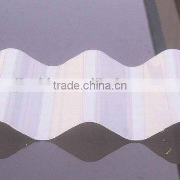polycarbonate colored corrugated plastic roofing sheet, 100% virgin material