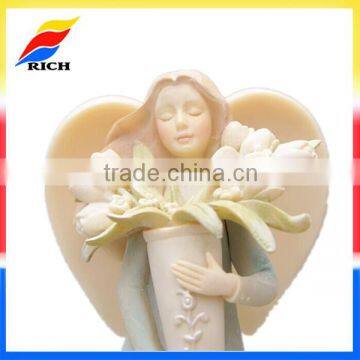 custom polyresin home decor angel figurines