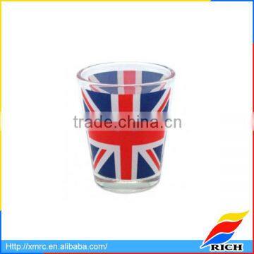 2016 Promotional custom glass shot glass