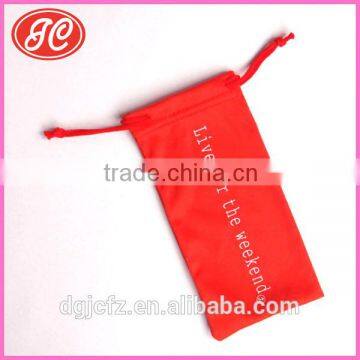 silk screen printing custom microfiber eyeglasses pouch