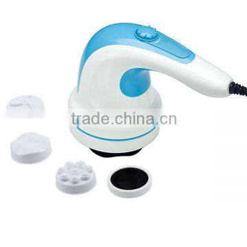 Handheld massager with start and speed regulation knob