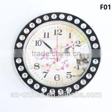 High quality flower style decorative wall clock # F01---F03