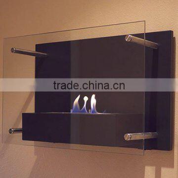 ROHS Proved Stainless Steel Ethanol Fireplace Wall Murals Control Manually