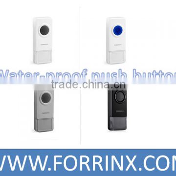 water proof doorbell button hign-end quality CE FCC ROHS 100-500ft range 433.92 MHZworking frequency