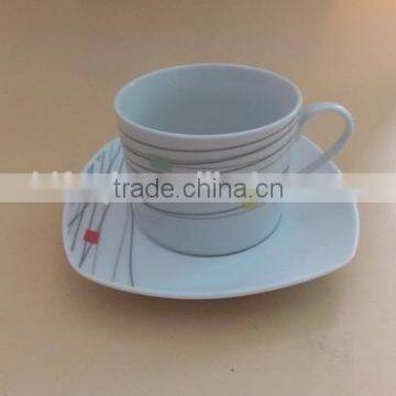 China Pocelain Coffee and Tea Set Ceramic Porcelain Tea Cups and Saucers Sets Bulk Cheap Tea Sets photo-2