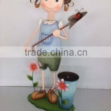 Decorative Metal craft of garden dolls