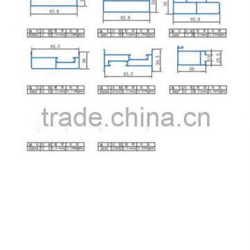 aluminum extruded profiles for 53 series aluminum sliding window