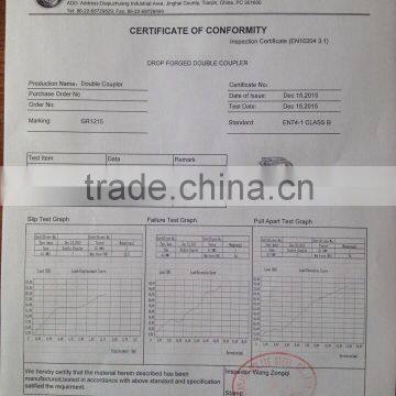 BS1139 Drop Forged British Type Pipe Clamp Double Capacity Coupler Fasten Fittings Building Construction photo-2