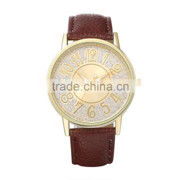 Fashion women brown watches lady watch