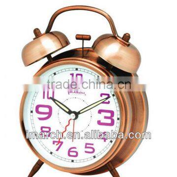 coffee twin bell clock,table clock