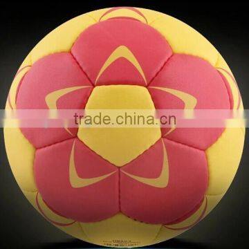 custom print match quality grip PU material handball for formal games or training
