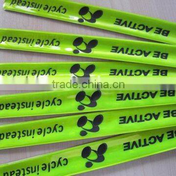 2015 Promotion High Quality Bicycle Safety Custom Reflective Slap Bracelet photo-6
