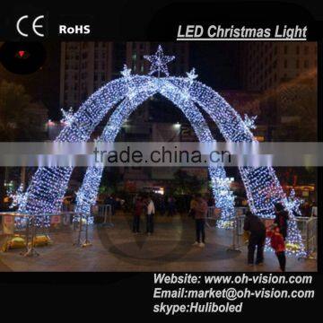 Outdoor LED Christmas light street decoration LED arch motif lights