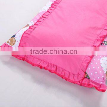 100% Cotton Infant Kindergarten Anti Kicking Sleeping Bag Quilt for Four Seasons Detachable and Washable Pink Teddy Bear