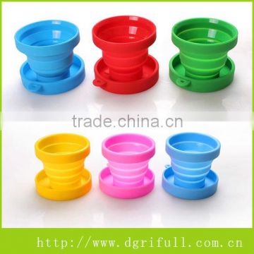 2014 new product for tourism silicone folding cup