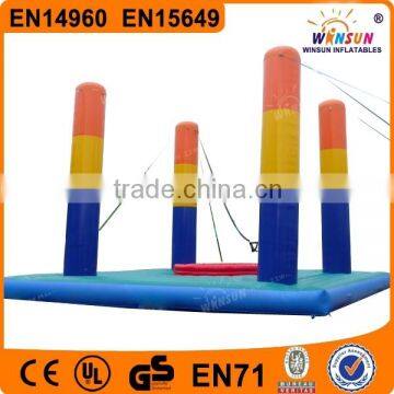 Hot sale adult PVC inflatable bungee jump used inflatable sports arena