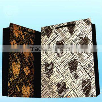 Antique Heart Shape Printed Paper Bag