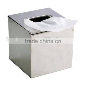 Stainless Steel Square Tissue Box Top Open