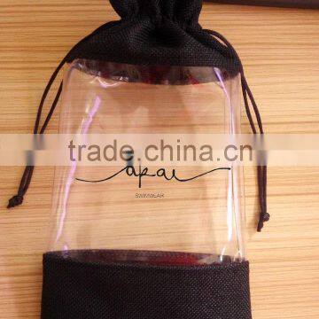 Hot sale small eco jute cosmetic bag