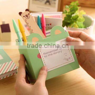 Notebook With Sticky Notes/Kawaii Stationery Diary Notebook Office School Supplies With Pen