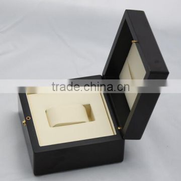 Black gloss paint single wood watch box/ watch display boxes