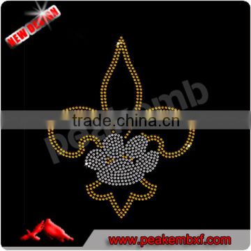 Beautiful Rhinestone Iron On Transfer Fleur De lis