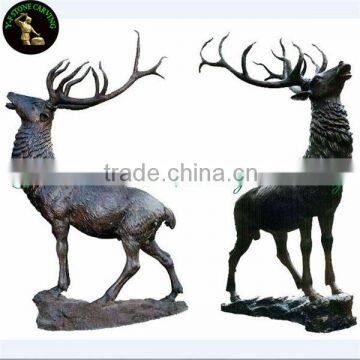 Life size bronze deer statue for sale