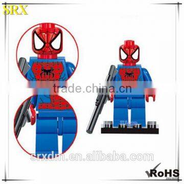 Promotiaonal custom comic spiderman Marvel Minifigures mini figure, custom mini plastic figure toy for kids