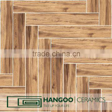 Factory in China Vintage Wooden Look Certificated Vitrified Washroom Tile