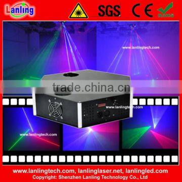 New 350mW RGB Three Heads laser stage lighting equipment