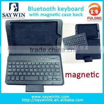 Hot selling Bluetooth keyboard with magnetic case back for Ipad