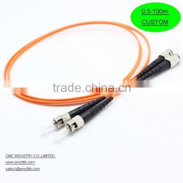 High quality China-made ST-ST MM Duplex Fiber optic patch cord