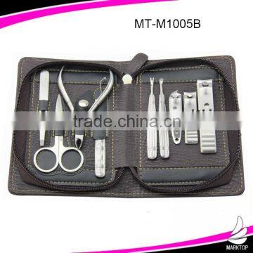 Classic 9pcs stainless steel Men's Manicure set