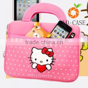China factory direct sale lovely cut neoprene laptop bag with handles