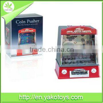 Funny ABS game machine coin pusher hot sale,EN71/ROHS