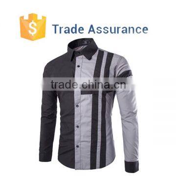 Custom Mens Slim Fit Shirt,Long Sleeves Casual Shirt, High Quality Men Shirt photo-2