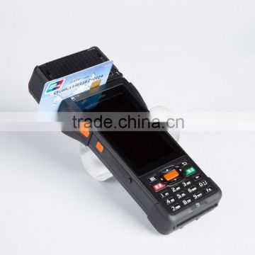 android 3G portable rugged eft pos terminal with credit card reader P9000