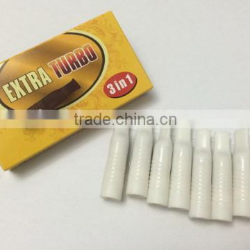 cigarette filter extra turbo yellow package 3 in 1 cigarette holder plastic white