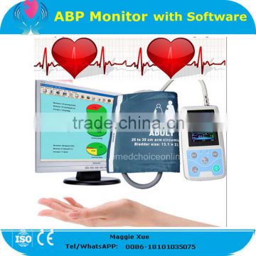 ABP monitor 24 hours recording ABPM ambulatory blood pressure monitor BP Monitor with free analyzer software