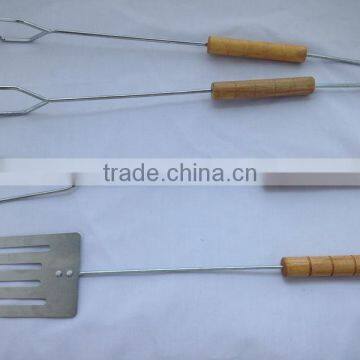 mini bbq tool set with wooden handle for promotional gifts