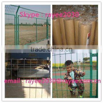 Galvanized wire mesh/welded mesh fence panel , malla de alambre soldada