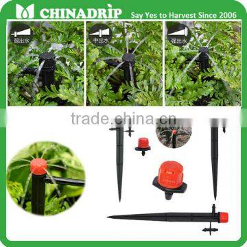 Adjustalbe Drip System Drippers and Sprinklers with Stake for Garden Plant System