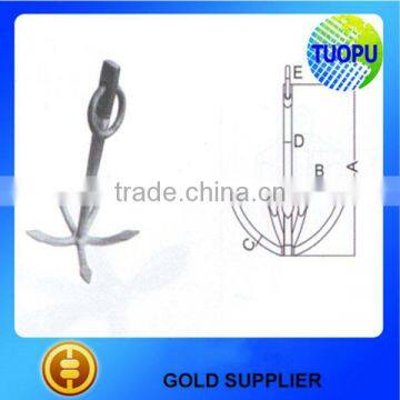 Sale galvanized folding anchors,small vessels anchors,boat folding anchors for sale