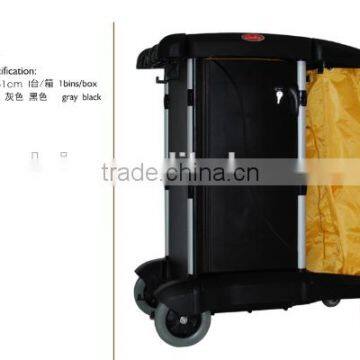 Janitor Cart With Cover, Multipurpose Cover Cleaning Trolley, photo-2